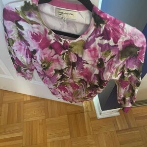 Jones New York Multicolor Floral Blouse